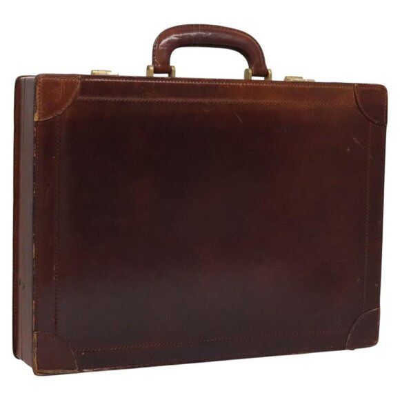 BALLY Trunk Leather Beige Auth 115742